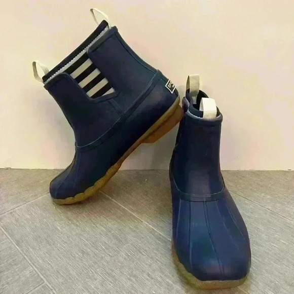 Sperry Shoes - Sperry Saltwater Chelsea Duck Boots Womens Size 6 Blue Rubber Rain STS83988